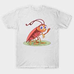 Coclroach Cartoon Funny T-Shirt